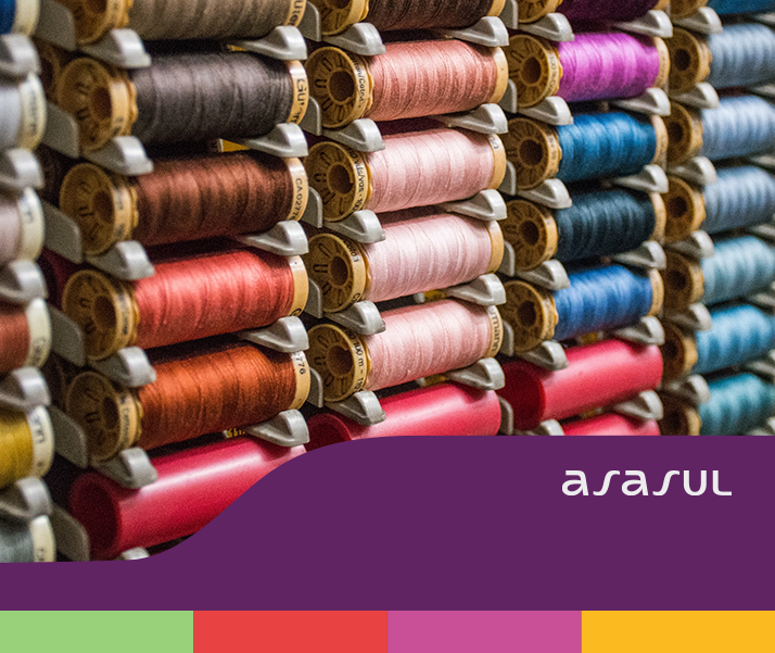 Conteúdo Asa Sul Institucional com uma foto de linhas de várias cores